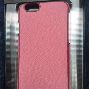 Adopted Fitted Pink Mauve Leather Texture Wrap Case iPhone 6 6s Cell Phone
